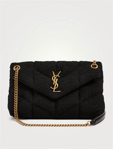 ysl tweed pouch|ysl college bag sizes.